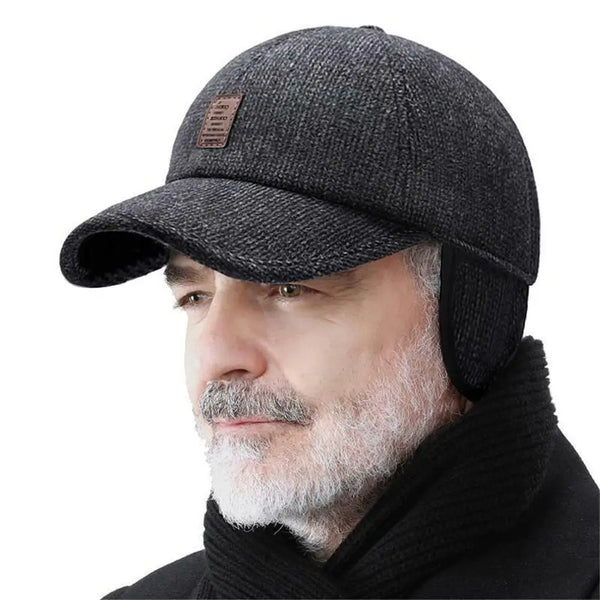 Winter Bomber Hat Men Women Russian Black Leather Ushanka Caps With Ear Flaps Fur Warm Leather Brand Baseball Cap Hats