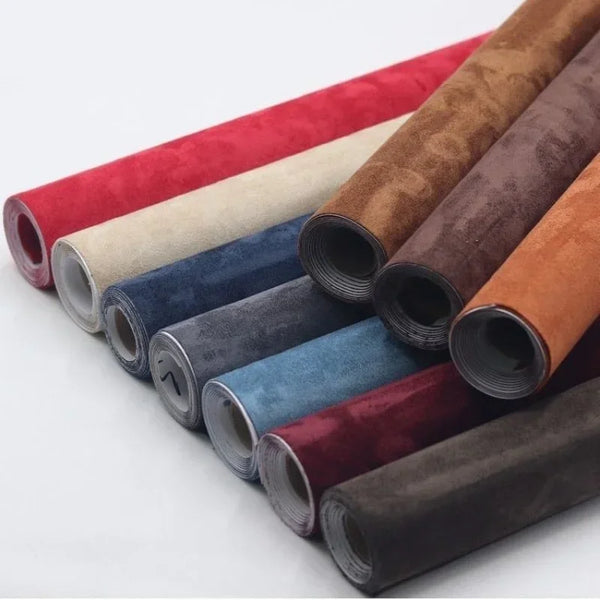 Self Adhesive Suede Fabric Faux Suede Leather For Jewelry Craft Decor Self-Adhesive Film For Car Suede Indoor Styling Decal