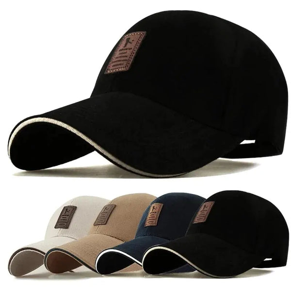 Summer Women Men Structured Baseball Cap Solid Cotton Adjustable Snapback Sunhat Outdoor Sports Hip Hop Baseball Hat Casquette