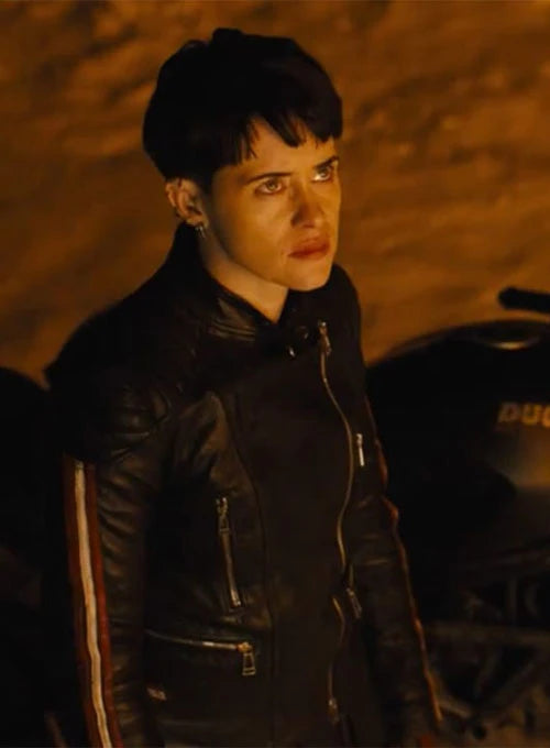 Claire Foy The Girl in the Spider's Web Leather Jacket - Inspired by Lisbeth Salander