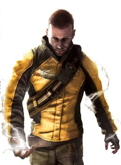 InFamous Cole MacGrath Leather Jacket – Iconic Video Game Replica, Stylish & Durable Jacket