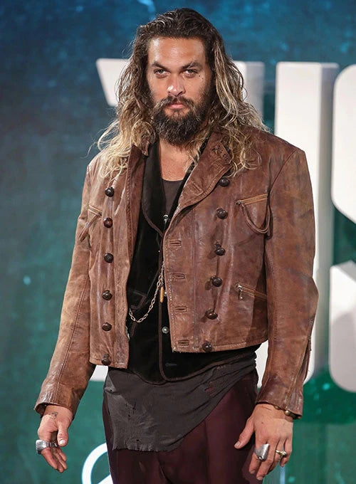 Jason Momoa Justice League Leather Jacket - Authentic Aquaman Replica, Stylish & Durable